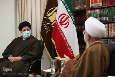 دیدار رئیس جمهور با آیت‌الله  جوادی آملی