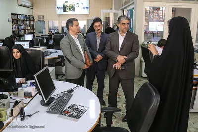 بازدید ابراهیم صادقی فر، معاون فرهنگی و اجتماعی وزارت کار از ایکنا