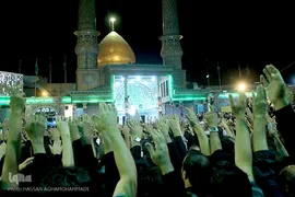آخرین شب مراسم عزاداری مسلمیه در حرم حضرت‌عبدالعظیم(ع)