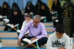 مراسم جزءخوانی قرآن در امامزاده نرمی دولت‌آباد