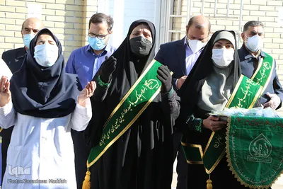 حضور خدام آستان مقدس سیدعلاءالدین حسین(ع) در بیمارستان علی اصغر(ع) شیراز‎‎
