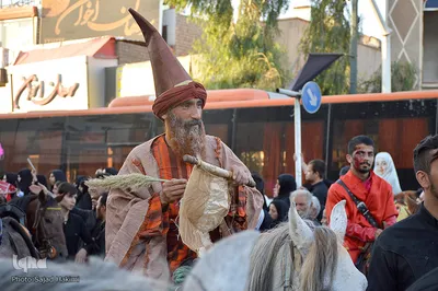 حرکت نمادین کاروان اسرای کربلا تا شام در قم