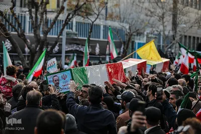 تشییع پیکر فرماندهان شهیددر معراج شهدا