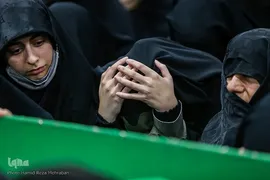 وداع با پیکر مطهر شهید مدافع امنیت طلبه بسیجی حسن مختار‌زاده