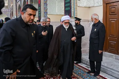آیین سنتی «اذن عزا» در حرم مطهر امام رضا(ع)