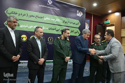 مراسم افتتاح ۵۱۰۰ فرصت شغلی با حضور رییس سازمان بسیج سازندگی کشور در فارس