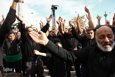 مراسم عزاداری ایام آخر ماه صفر در جوار حرم مطهر رضوی
