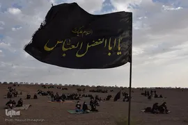 عزاداری عصر عاشورا در منطقه کویر خوریان سمنان 