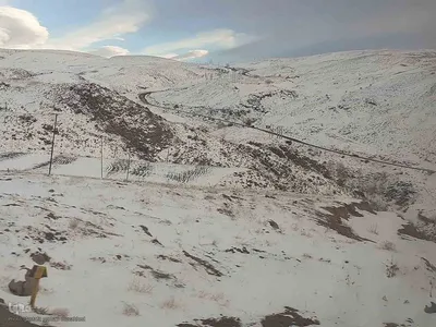 وضعیت راه های روستایی شهرستان اهر در روزهای سرد سال