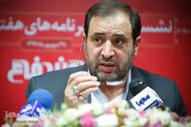 نشست خبری علی اصغر جعفری، رئیس سازمان هنری و امور سینمایی دفاع مقدس