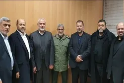 HƏMAS lideri QÜDS briqadasının yeni komandiri ilə görüşdü