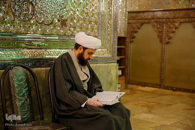 لحظه تحويل سال نو در حرم مطهر حضرت شاهچراغ