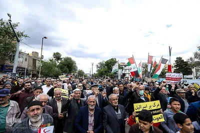 راهپیمایی روز قدس در قزوین