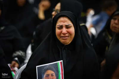 مراسم چهلم شهدای حوادث دی‌ماه در گلستان شهدای اصفهان