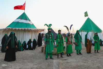 مراسم آیینی خیمه‌سوزان در مبارکه