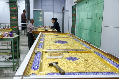 کارگاه ساخت درب‌های حرم امامین کاظمین(ع) در مشهد