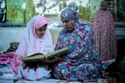 مراسم اعتکاف بانوان در مسجد باغستانی
