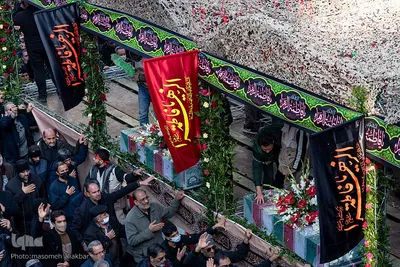 تشییع پیکر مطهر ۴ شهید گمنام دفاع مقدس در کرج‎‎