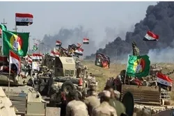 عراق ،د الحشد الشعبي مدافع او په مقابل کې امریکا