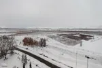 دانشگاه ارومیه در یک روز برفی‎