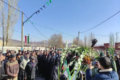 مراسم وداع پیکر شهید گمنام در چالدران