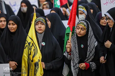 تجمع دانشجویان، طلاب و دانش آموزان در حمایت از مقاومت فلسطین‎