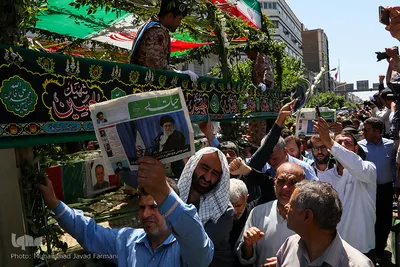 تشییع پیکر مطهر شهدای حادثه تروریستی تهران