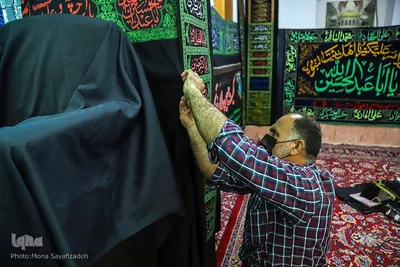 دوباره تکیه‌های غم برپا شد