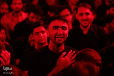 عزاداری شب عاشورای حسینی در هیئت بهشت العباس قم
