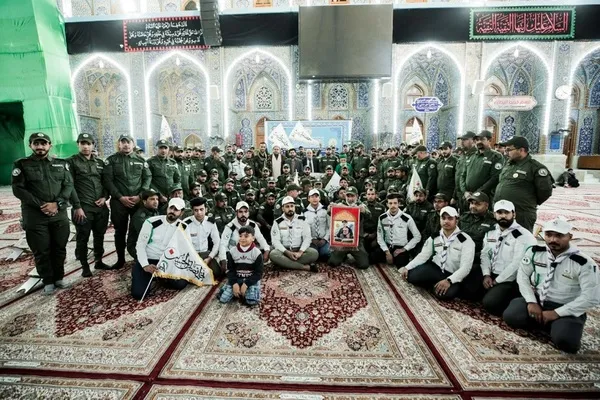 محفل قرآنی حشد الشعبی در حرم حسینی + عکس