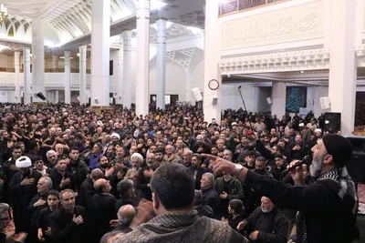 مراسم سوگواری شب شهادت رهبر معظم انقلاب در حرم شاهچراغ(ع)