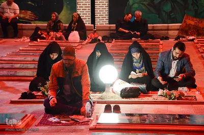 مراسم پرفیض شب قدر در گلزار شهدای وادی رحمت تبریز