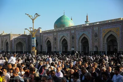 نماز عید سعید فطر در حرم مطهر رضوی