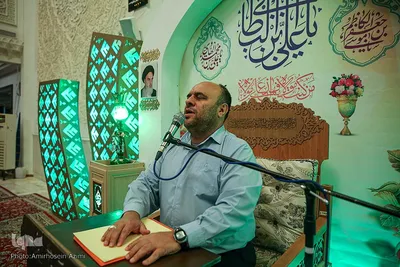 مراسم جشن ولادت امام هادی(ع) در حرم حضرت احمدبن موسی(ع)