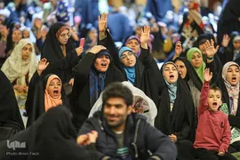 حال و هوای حرم شاهچراغ(ع) در شب نیمه شعبان‎