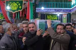 وداع اهالی مسجد الزهراء(س) شیراز با طلبه شهید امنیت