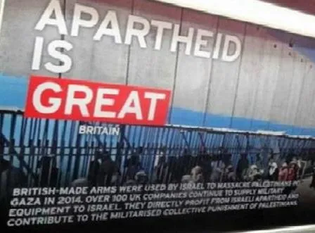 London metrosunda anti-İsrail afişaları