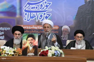 مراسم اختتامیه ششمین همایش «حوزه انقلابی حوزه منتظر» در حرم شاهچراغ(ع)