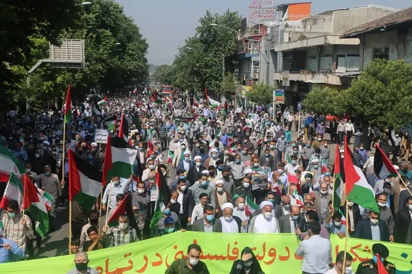 تجمع حمایت از مردم مظلوم فلسطین در گلستان برگزار شد