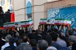 مراسم تشییع پیکر شهیدان مصطفی امینی و عبدالحسین شیخ‌کوپایی