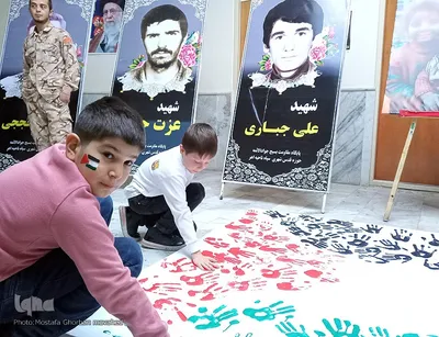 مراسم بزرگداشت شهدای غزه در اهر