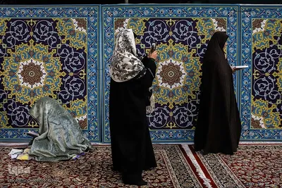 مراسم اعتکاف در حرم امام رضا(ع)