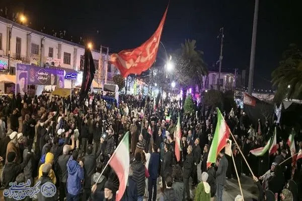 چهل شب در خیابان: راهپیمایی و اجتماع مردم بابلسر