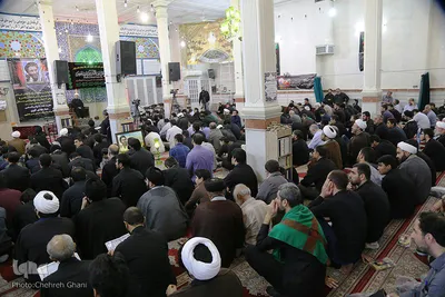 مراسم چهلمین روز شهادت جهادگر انقلابی و خادم قرآنی حجت‌الاسلام سید مهدی تقوی