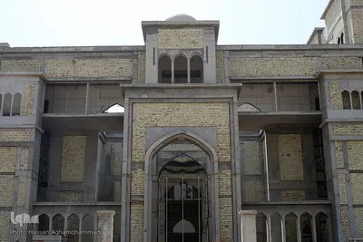 ساختمان جدید در حال احداث دارالقرآن آستان حسینی در شهر مقدس کربلا