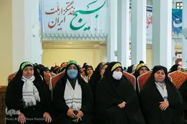 مراسم حماسه حضور بسیجیان در حرم شاهچراغ(ع)