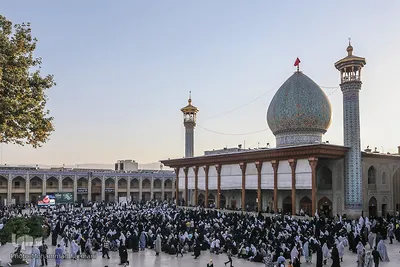 مراسم دعای عرفه در حرم مطهر شاهچراغ (ع)