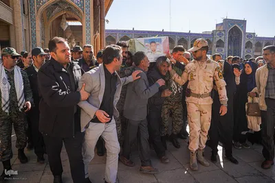 تشییع پیکر مطهر سرهنگ شهید احسان بخشنده در شیراز