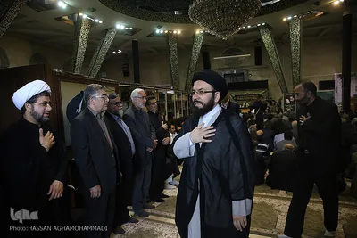 مراسم یادبود دو جهادگر شهید حادثه تروریستی مجلس