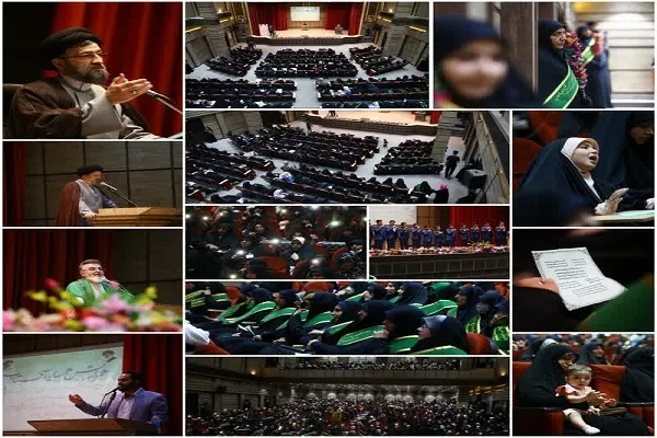 گردهمایی دختران خادمه بقاع متبرکه قم در همایش «همسایه آفتاب»